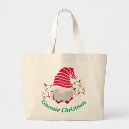 Tela Gigante Bolso Grande de Navidad Gnomie