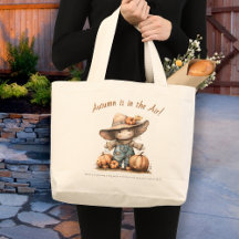 Bolso grande de tote inspirador de espantapájaros