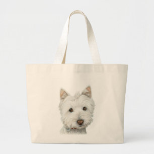 Tela Gigante Bolso lindo del perro de Westie