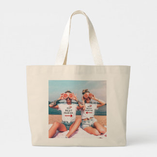 Tela Gigante Bolso Personalizado de Amistad con Imagen