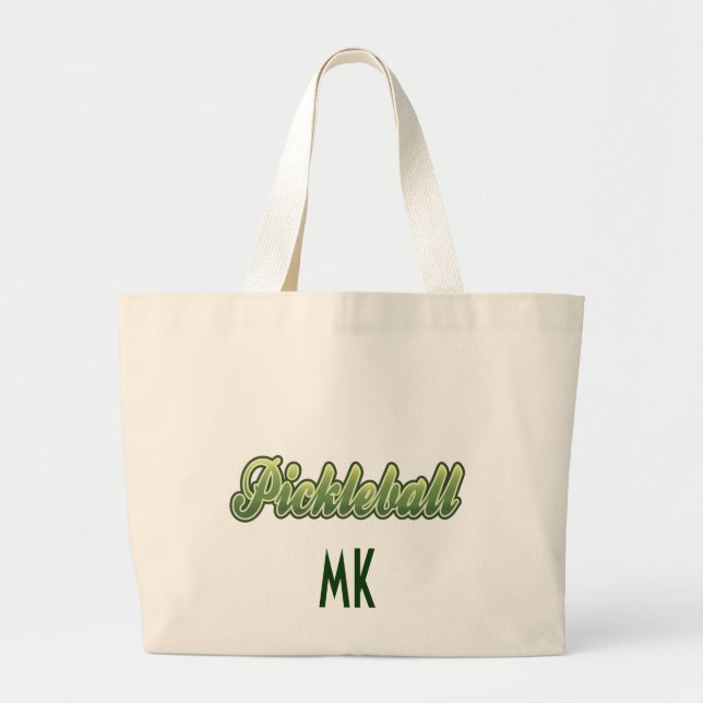 Tela Gigante Bolso personalizado del engranaje de Pickleball (Frente)