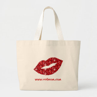 Tela Gigante Bolso rojo de los labios