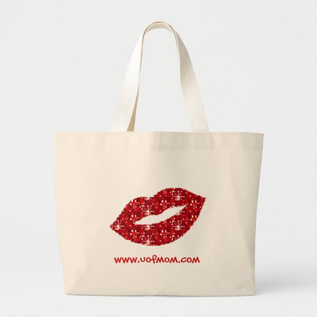 Tela Gigante Bolso rojo de los labios (Frente)