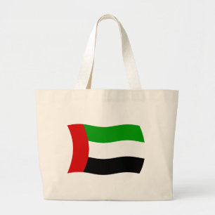 Tela Gigante Bolso tipo tote con la bandera de Emiratos Árabes 