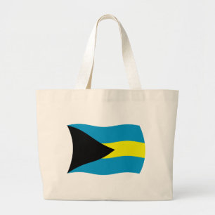 Tela Gigante Bolso tipo tote con la bandera de las Bahamas