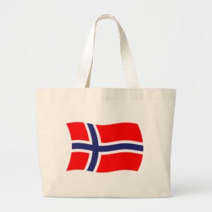 Tela Gigante Bolso tipo tote de la bandera de Noruega