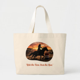 Tela Gigante Bolso Totemo Jinete de Barril Rodeo Jumbo