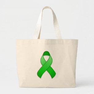 Tela Gigante Bolso verde de la cinta de la conciencia
