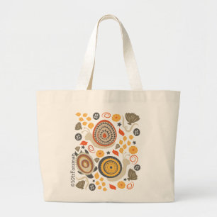 Tela Gigante Caracoles y bolso contemporáneo del modelo de la