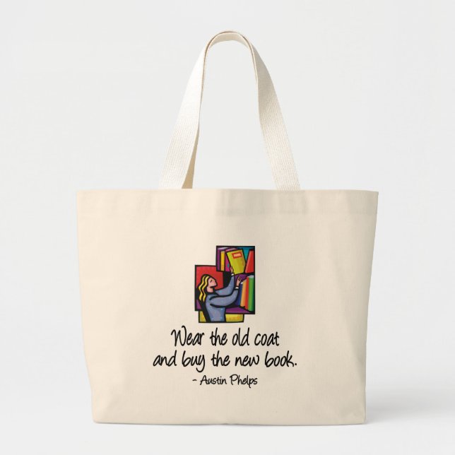 Tela Gigante Compre el bolso de nuevo libro (Frente)