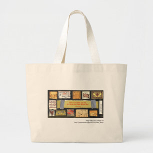 Tela Gigante El "arte no es…" Bolso del arte del collage de