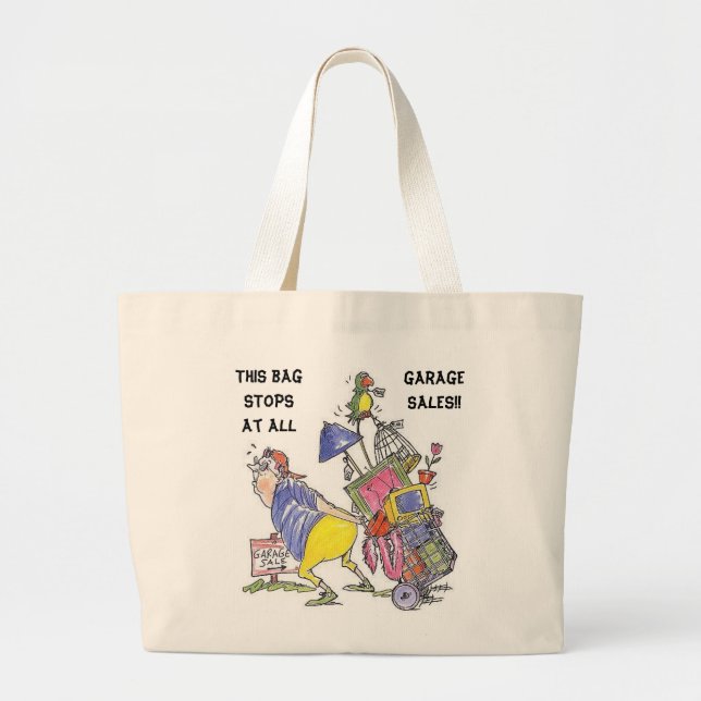 Tela Gigante Este bolso para en todas las ventas de garaje (Frente)