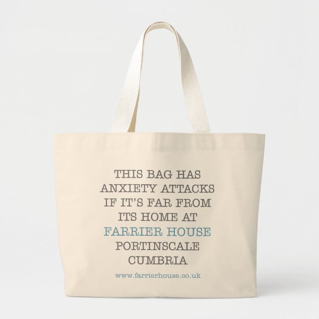 Tela Gigante Este bolso tiene ataques de ansiedad... (Frente)