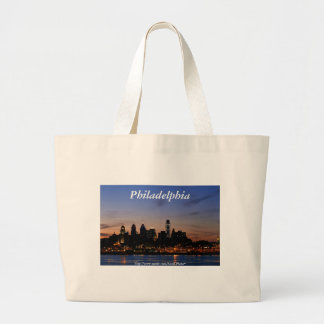 Tela Gigante Horizonte de Philadelphia en el bolso crepuscular