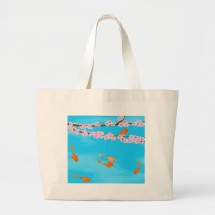 Tela Gigante Koi y bolso de Sakura