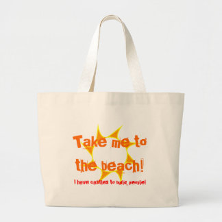 Tela Gigante ¡Lléveme a la playa! - Bolso de la playa