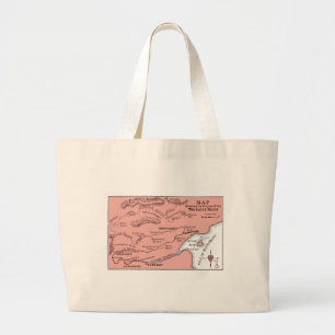 Tela Gigante Mapa del bolso del río de Truelove