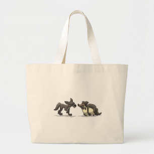 Tela Gigante "Ovejas en bolso de la ropa del lobo"