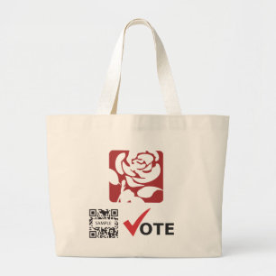 Tela Gigante Partido laborista de la plantilla del bolso