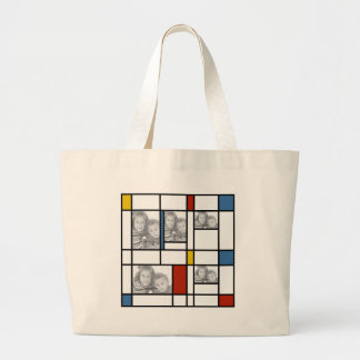 Tela Gigante Piet Mondrian inspiró el bolso de la plantilla de
