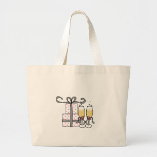 Tela Gigante Regalos y bolso de Champán