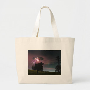 Tela Gigante UFO sobre bolso de las líneas eléctricas 2