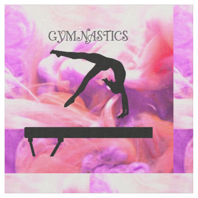 Tela Gimnasia Balance Beam Pastel (De cerca)