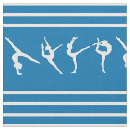 Tela Gimnasia rayada azul y blanca