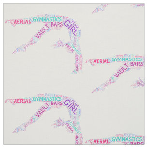 Tela Gimnasia Word Art Fabric
