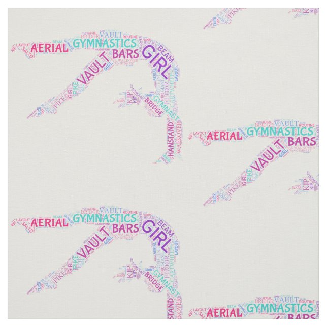 Tela Gimnasia Word Art Fabric (Retal)