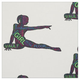Tela Gimnasia Word Art Versión 3 Fabric
