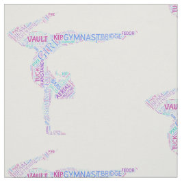 Tela Gimnasia Word Art Versión 4 Fabric