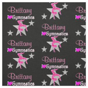 TELA GIMNASTICA DE PERSONALIZADO ROSA Y NEGRO INSPIRANT
