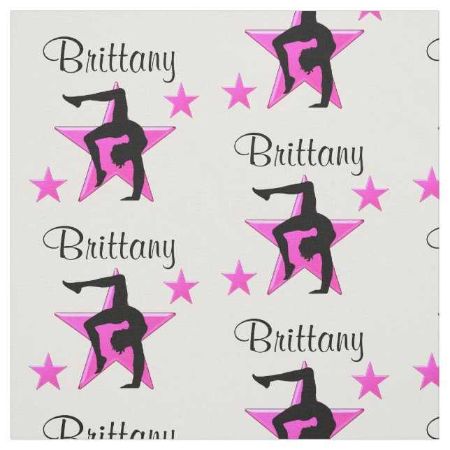 TELA GIMNASTICA PERSONALIZADA DE PINK STAR (Retal)