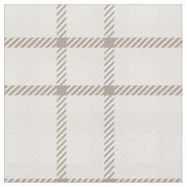 Tela Gingham a cuadros neutro café latte rayas 