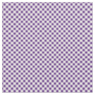 Tela Gingham blanco morado