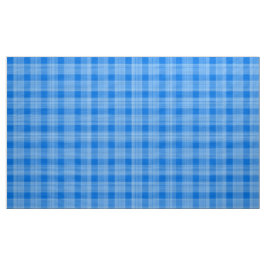 Tela Gingham Check Blue and White Fabric