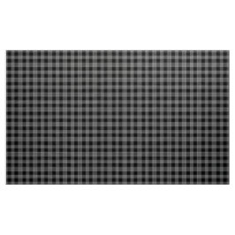 Tela Gingham Check Fabric en blanco y negro