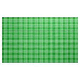 Tela Gingham Check Green y White Fabric