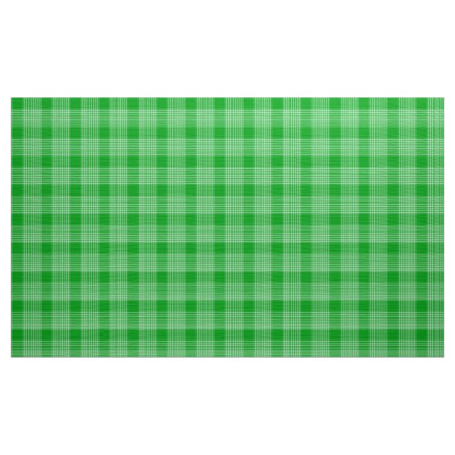 Tela Gingham Check Green y White Fabric (Yarda)