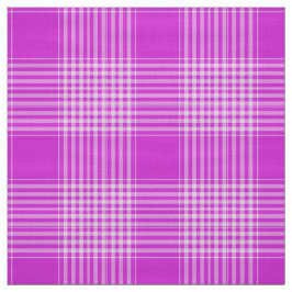 Tela Gingham Check Light Purple and White Fabric
