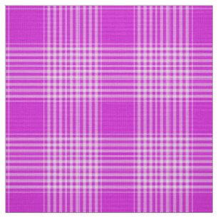 Tela Gingham Check Light Purple and White Fabric