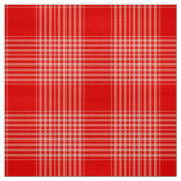 Tela Gingham Check Red and White Fabric