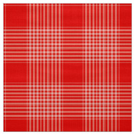 Tela Gingham Check Red and White Fabric