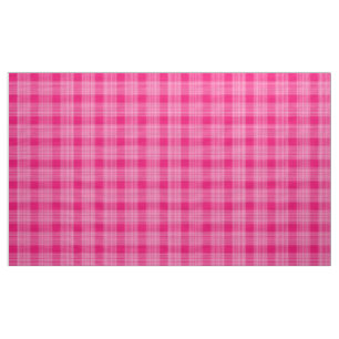 Tela Gingham Check Tejido rosa y blanco