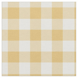 Tela Gingham de cuadros amarillos y blancos