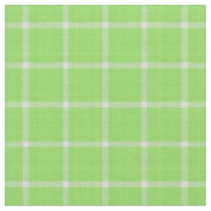 Tela Gingham de cuadros de ventana verde y blanco de Ki