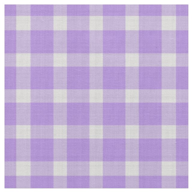 Tela Gingham de cuadros lavanda (De cerca)