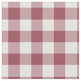 Tela Gingham de Cuadros Rojo y Blanco Vintage