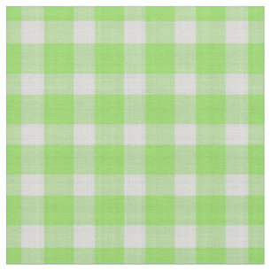 Tela Gingham de cuadros verdes y blancos de kiwi